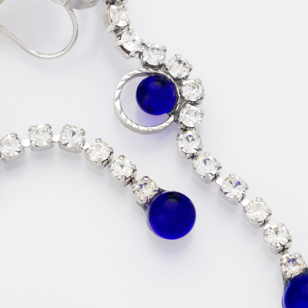 名作 JewelryKyoto onlinestore / 瑠璃色の宝石 イヤリング・ノンホールピアス