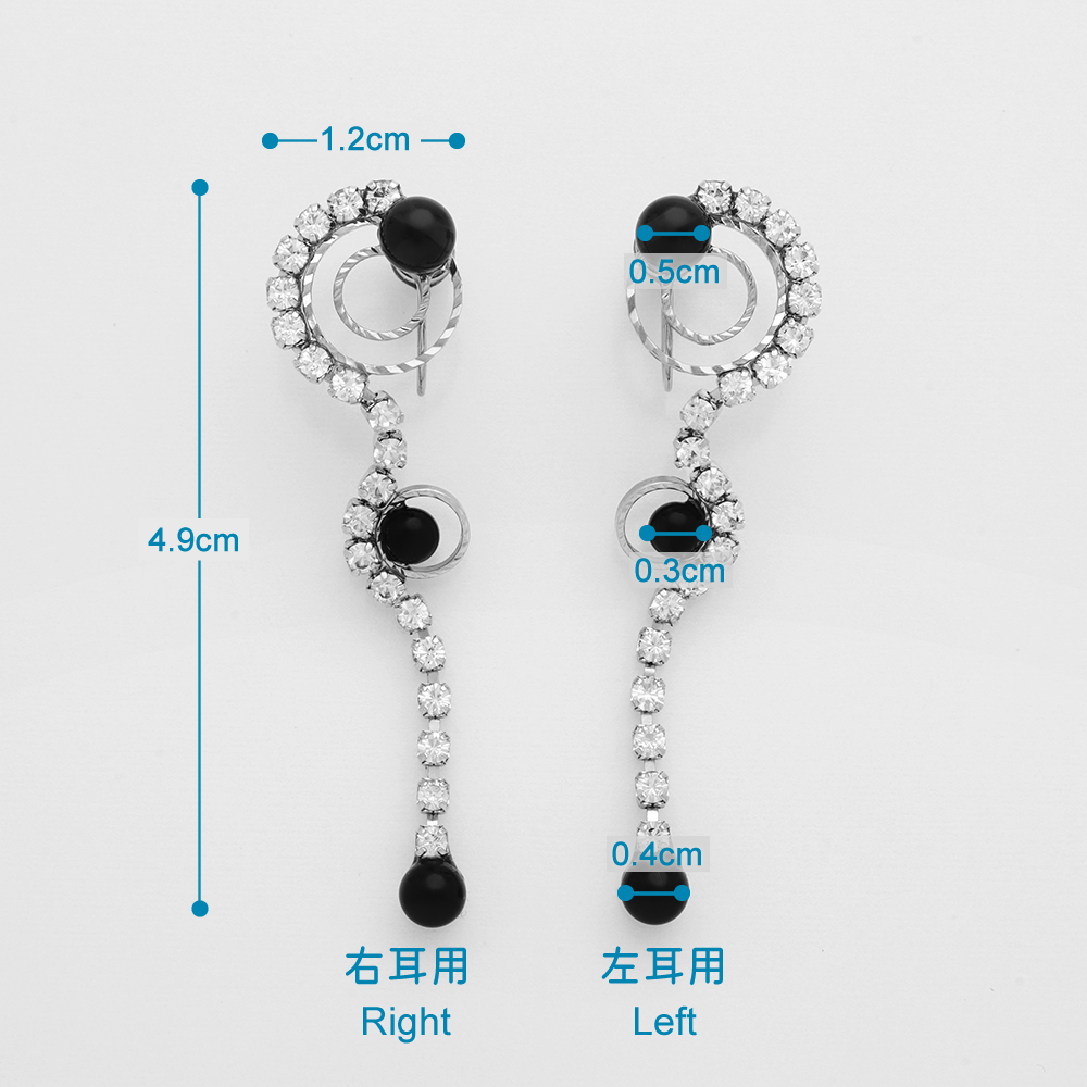 【公式】アクセサリーの激安通販 JewelryKyoto onlinestore / 瑠璃色の宝石 イヤリング・ノンホールピアス