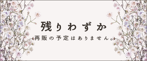 残りわずか